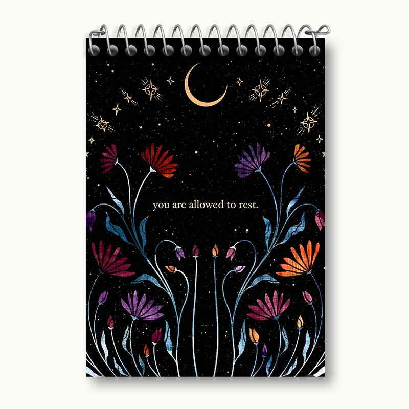 دفتر یادداشت 50 برگ خندالو طرح You Are Allowed Ro Rest کد N4456