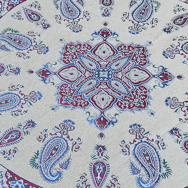سفره قلمکار گلباف یزد مدل هشت پر کد 1515n