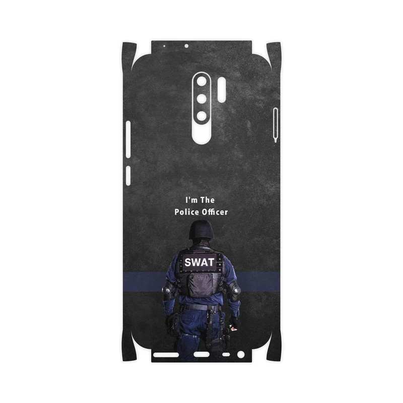 برچسب پوششی ماهوت مدل Police Officer-FullSkin مناسب برای گوشی موبایل شیائومی Redmi 9