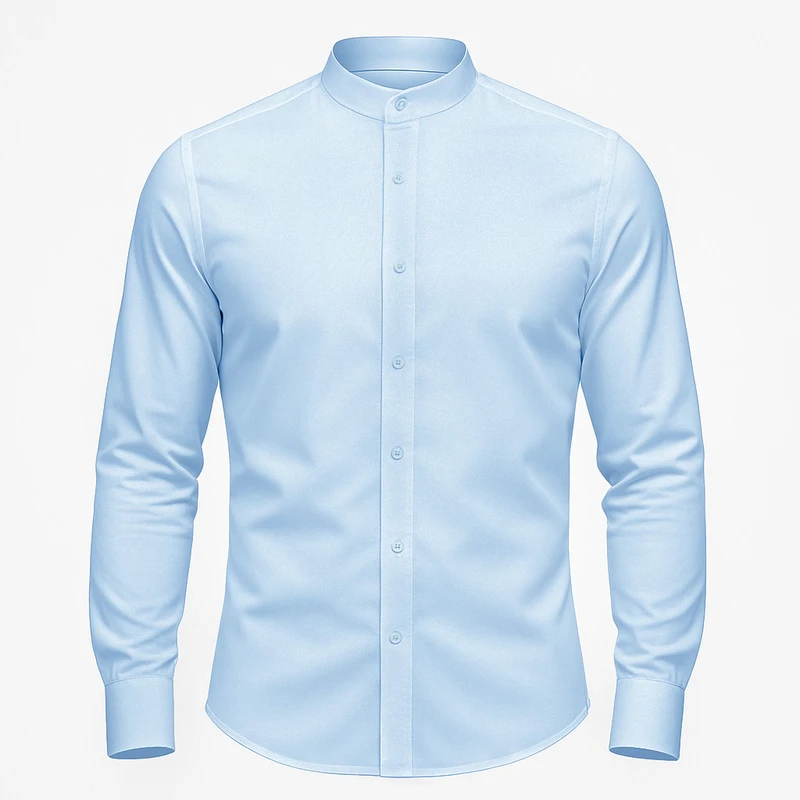 پیراهن آستین بلند یقه دیپلمات مردانه ابراف مدل دیاکو کد ABE