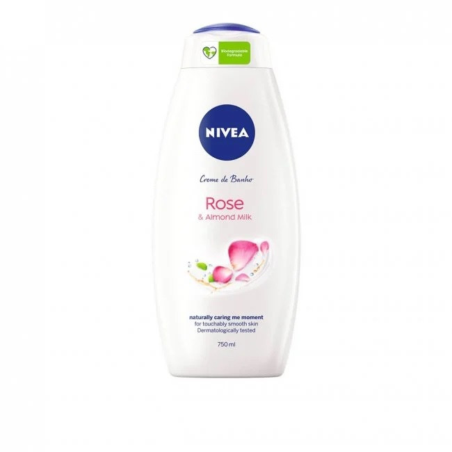 شامپو بدن نیوآ مدل Rose And Almond Milk حجم 750 میلی لیتر