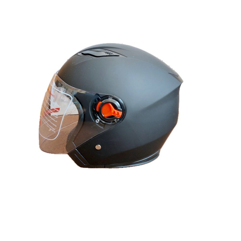 کلاه کاسکت مدل بدون فک عینکدار کد 501 BLACK