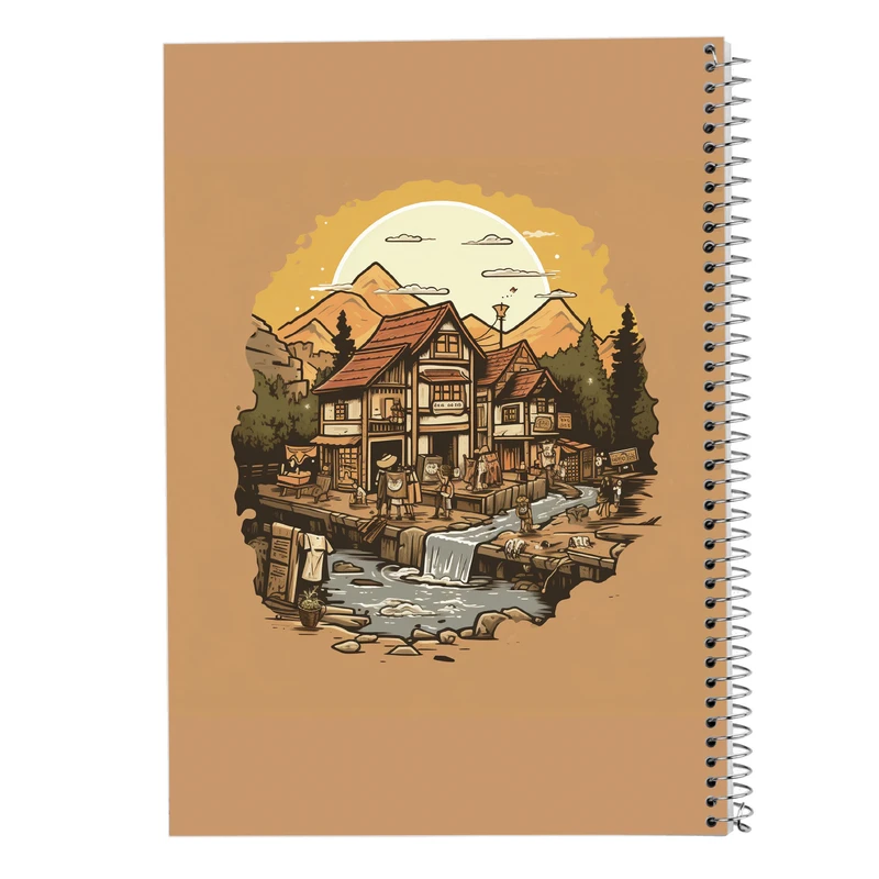 دفتر شطرنجی 50 برگ مدوپد مدل Ghibli کد DF2562