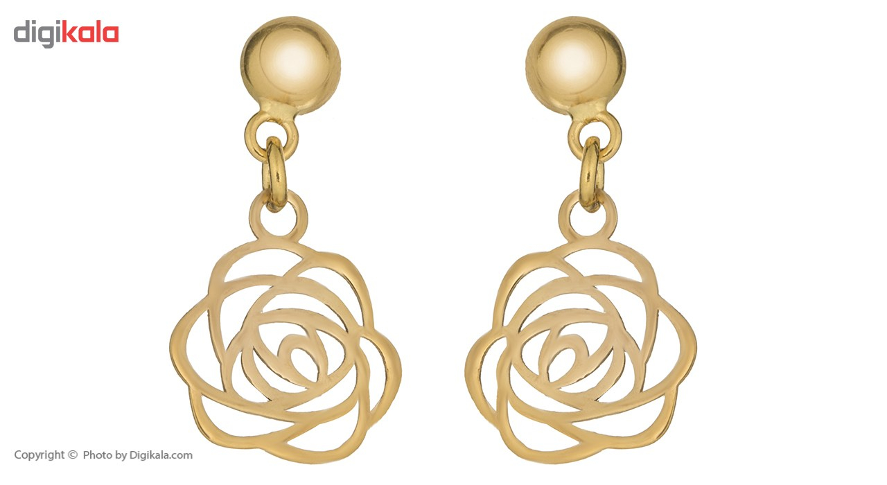 گوشواره طلا 18 عیار رزا مدل EG103