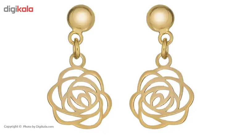 گوشواره طلا 18 عیار زنانه رزا مدل EG103