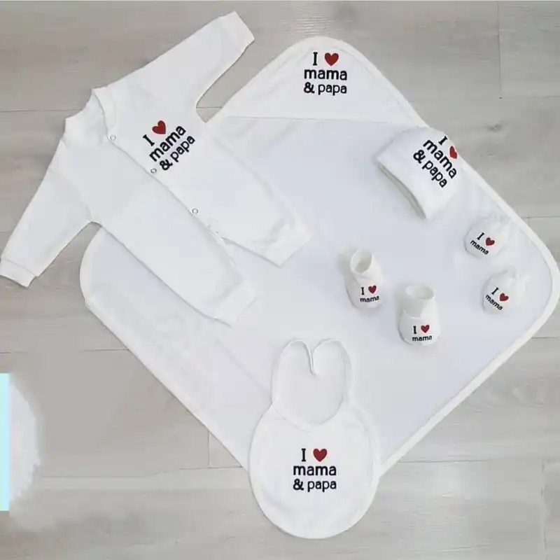 ست 7 تکه لباس نوزادی مدل ایستار کد 01