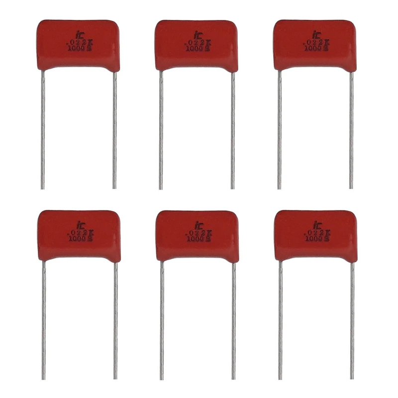  خازن 22 نانو فاراد مدل 1000V بسته 6 عددی 