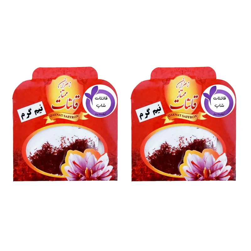 زعفران نرمه قائنات شاپ - 0.5 گرم بسته 2 عددی
