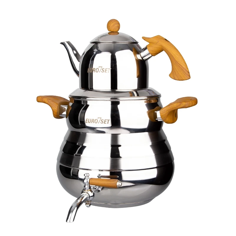 ست کتری و قوری یوروست مدل 2208 گنجایش 6 لیتر گنجایش قوری 1 لیتر