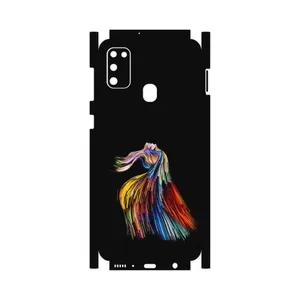 MAHOOT Rainbow Hair Digital Art-FullSkin Cover Sticker for Samsung Galaxy M21