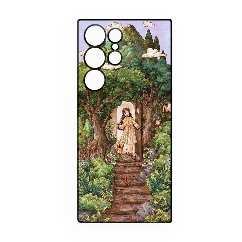 کاور طرح دخترانه کد 255 مناسب برای گوشی موبایل سامسونگ Galaxy S25 Ultra