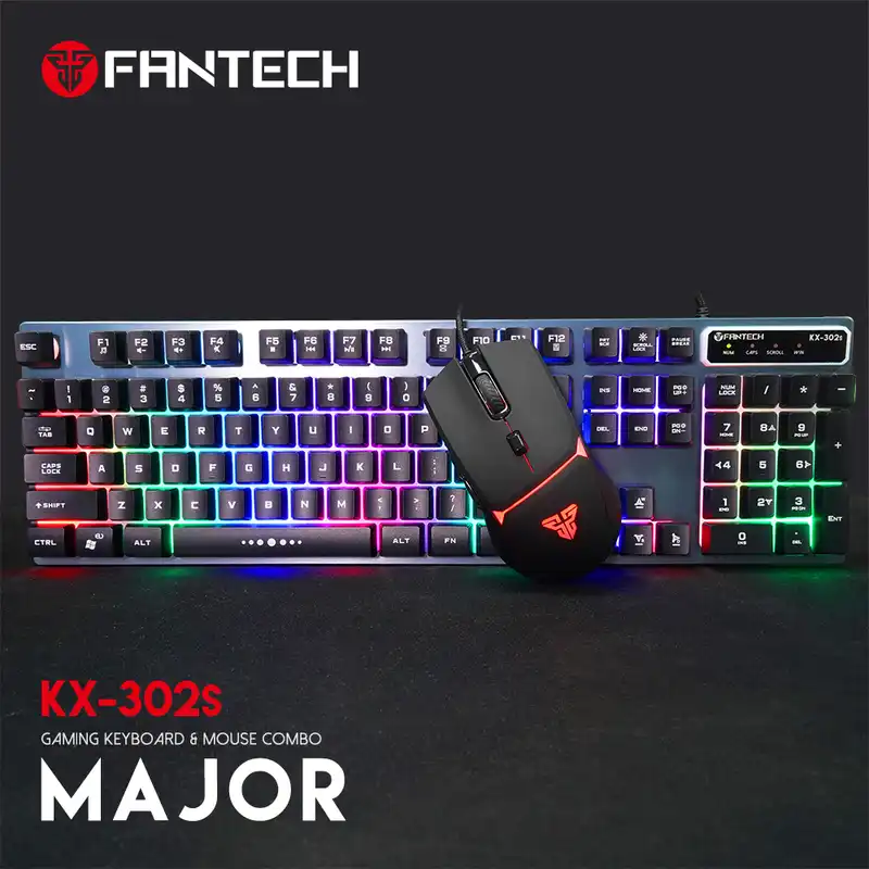 کیبورد و ماوس مخصوص بازی فنتک مدل MAJOR KX-302s