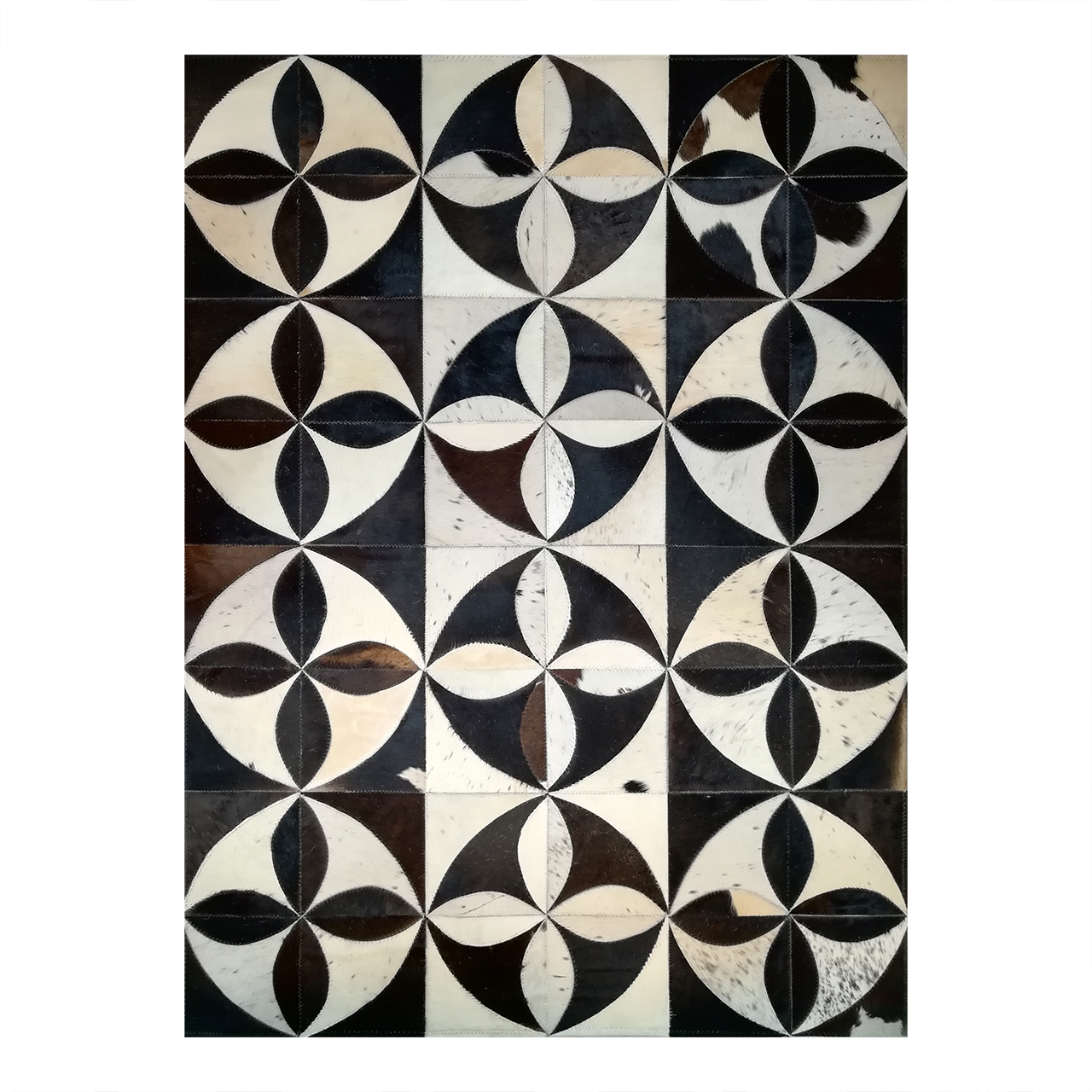 کلاژ فرش پوست و چرم کمالی مدل AD-0161