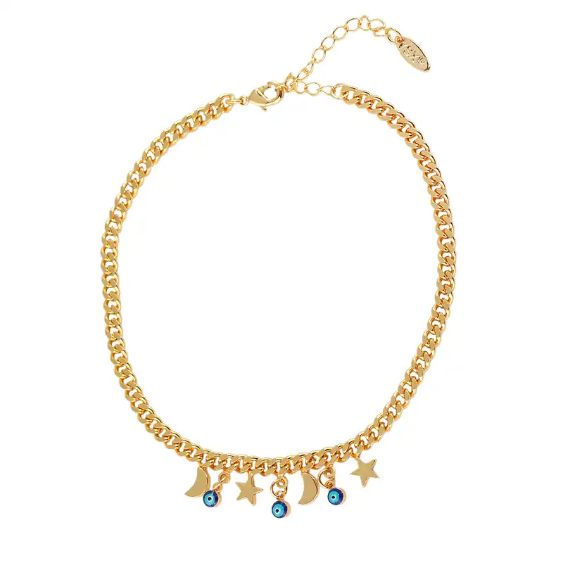 پابند زنانه وای اس ایکس مدل ماه و ستاره کد FF176