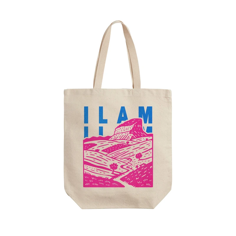 ساک خرید ترمه طراحان ایده مدل نماد کوه قلاقیران ایلام کد map0048 - L