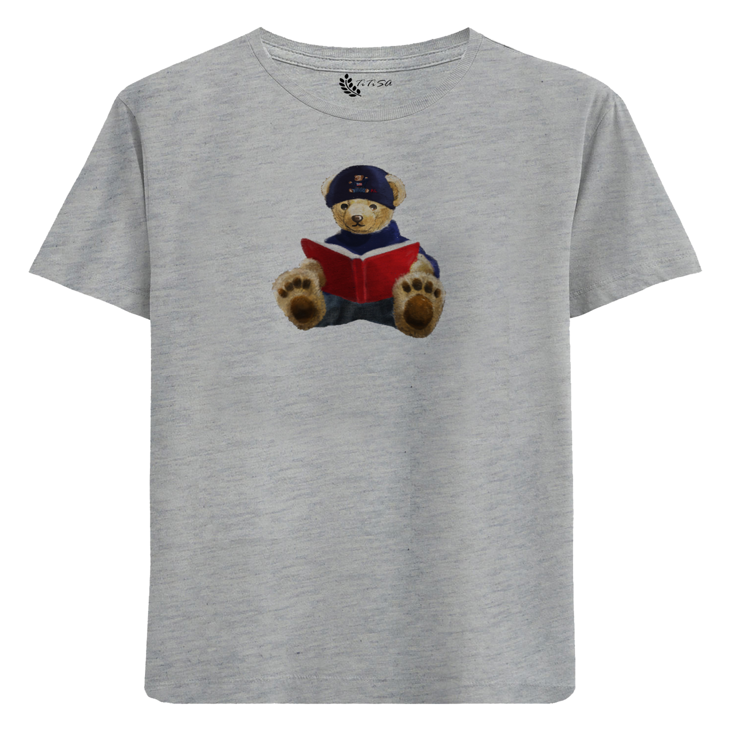 تی شرت پسرانه مدل خرس کتاب خوان