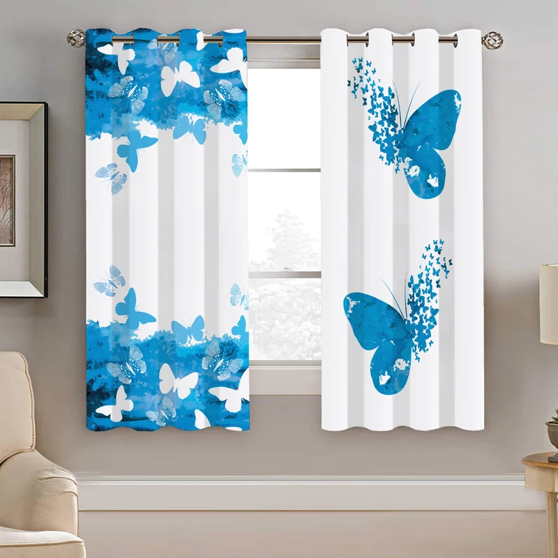 پرده نیروانا طرح پروانه  مدل هازان کد 8550 سایز 140×200 سانتی متر