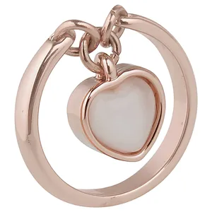 انگشتر زنانه مدل قلب آویز دار کد 36865