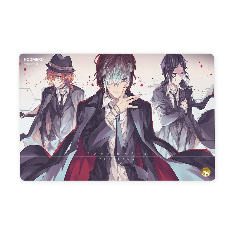 ماوس پد هومرو مدل ML067-SIZE2437 طرح انیمه سگ‌های ولگرد بانگو