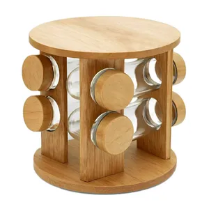 ست جا ادویه 8 پارچه شنگیا مدل گردان به همراه استند