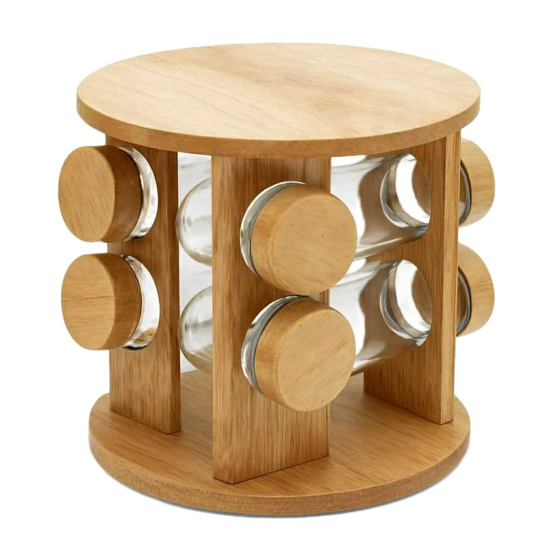 ست جا ادویه 8 پارچه شنگیا مدل گردان به همراه استند