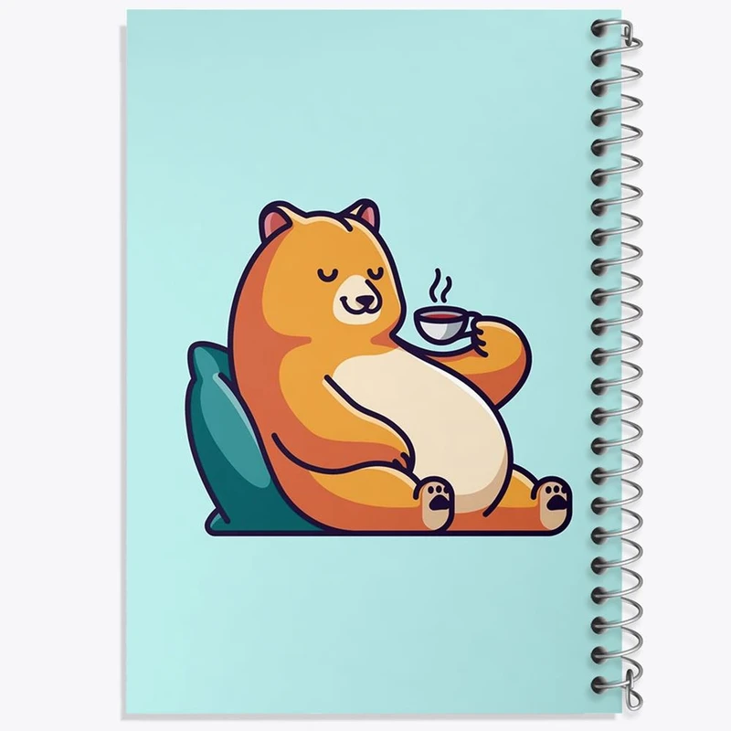 دفتر نقاشی 50 برگ خندالو مدل حیوانات بامزه خرس کد 28394