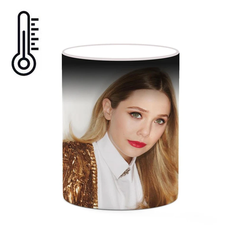 ماگ حرارتی کاکتی طرح الیزابت اولسن Elizabeth Olsen مدل mgh25850