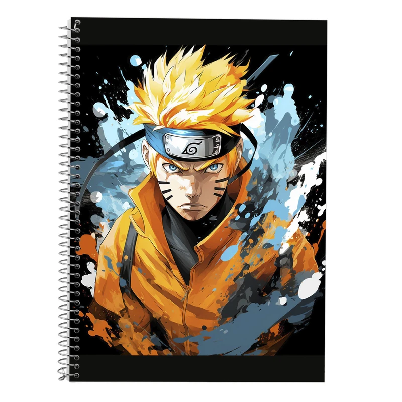 دفتر زبان 50 برگ مدوپد مدل دوخط طرح Naroto کد DF11437