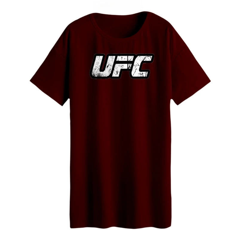 تی شرت لانگ زنانه مدل یو اف سی