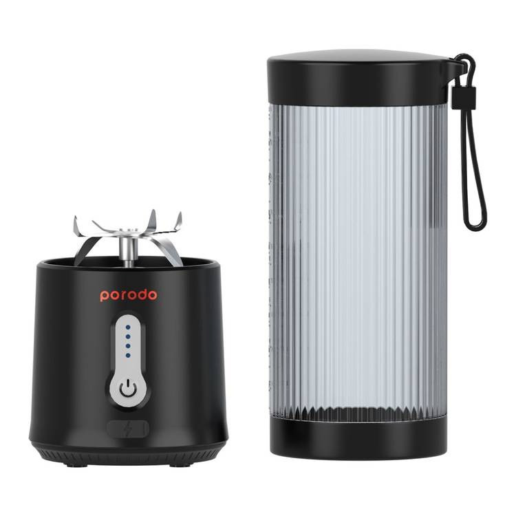شیکر قابل حمل مدل LIFESTYLE portable Blender with extra Botton lid 4PD-LFST017-BK