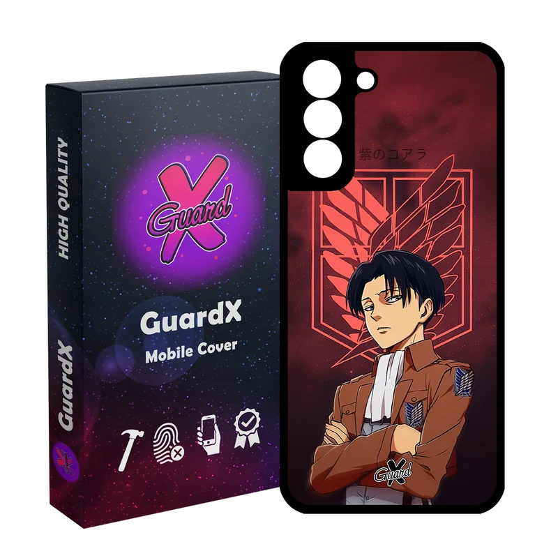 کاور گارد ایکس طرح Levi Anime مدل Glass10478 مناسب برای گوشی موبایل سامسونگ Galaxy S21 FE