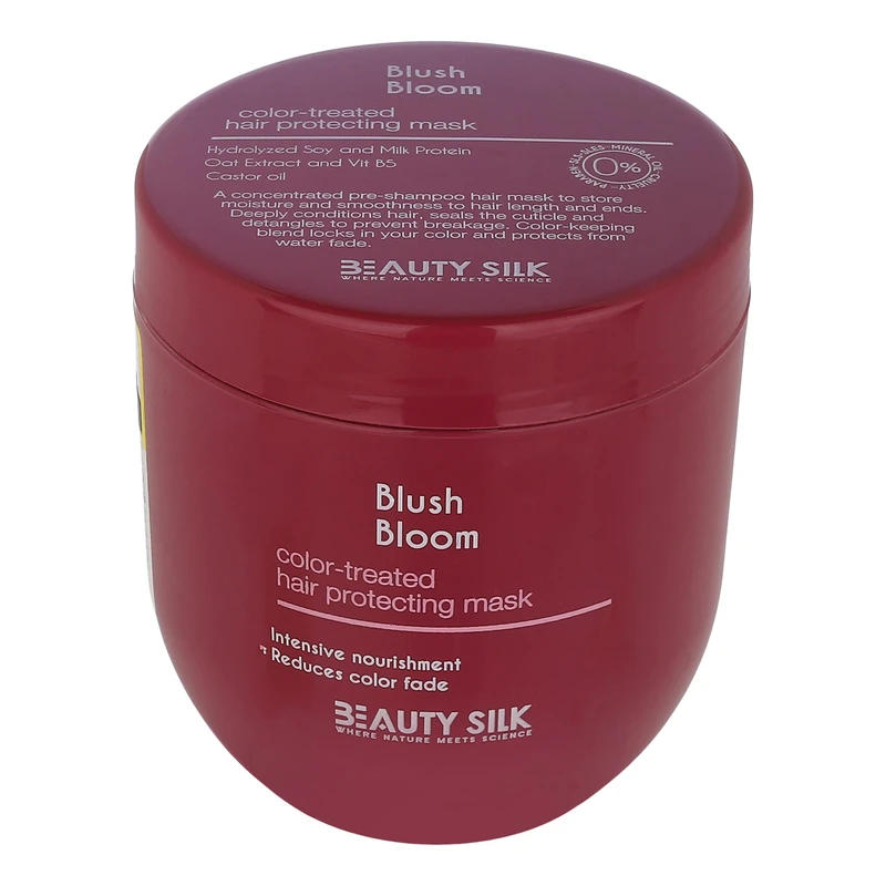 ماسک تثبیت کننده رنگ مو بیوتی سیلک مدل Blush Bloom مناسب برای موهای رنگ شده حجم 407 میلی لیتر