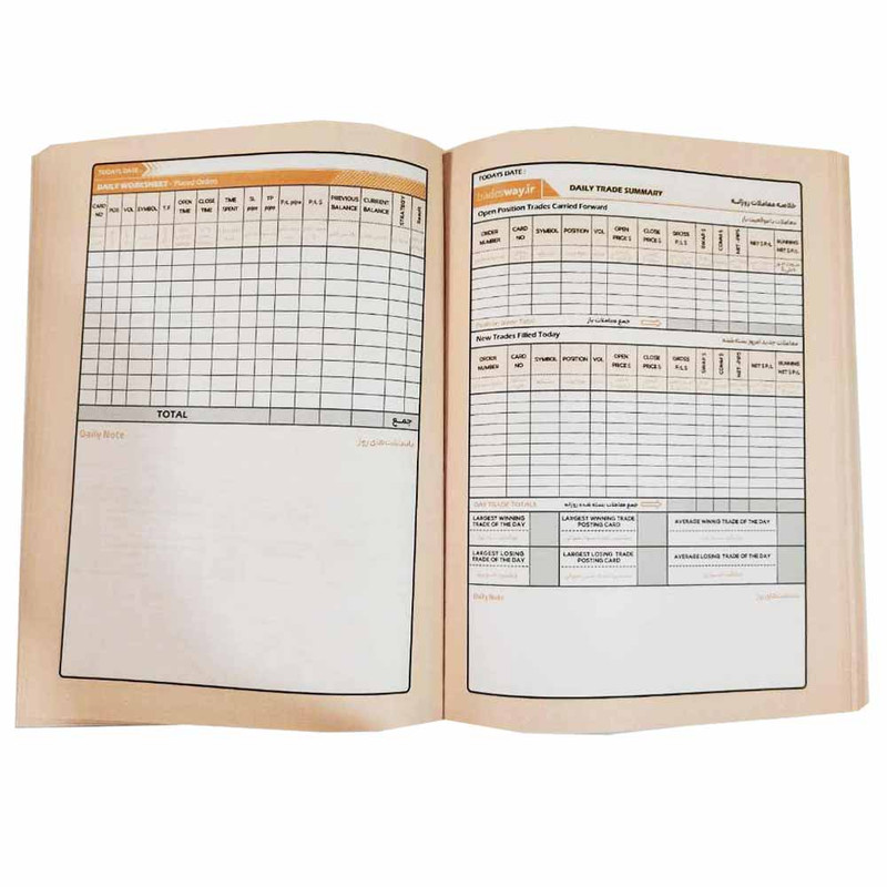 كتاب ژورنال معاملاتي اثر عطااله كواكبي انتشارات آراد كتاب