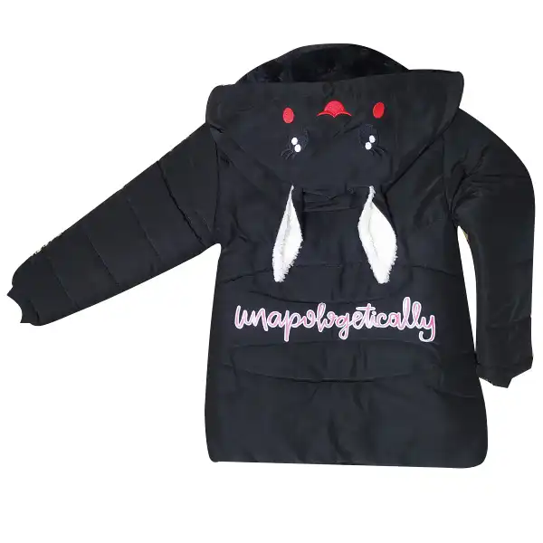 کاپشن نوزادی مدل خرگوشی رنگ مشکی