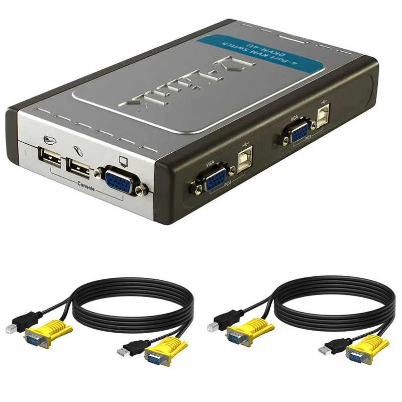سوییچ 4 پورت USB KVM دی لینک مدل DKVM-4U