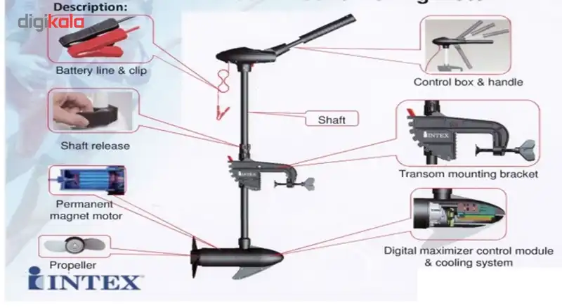 موتور برقی قایق بادی اینتکس مدل 68631