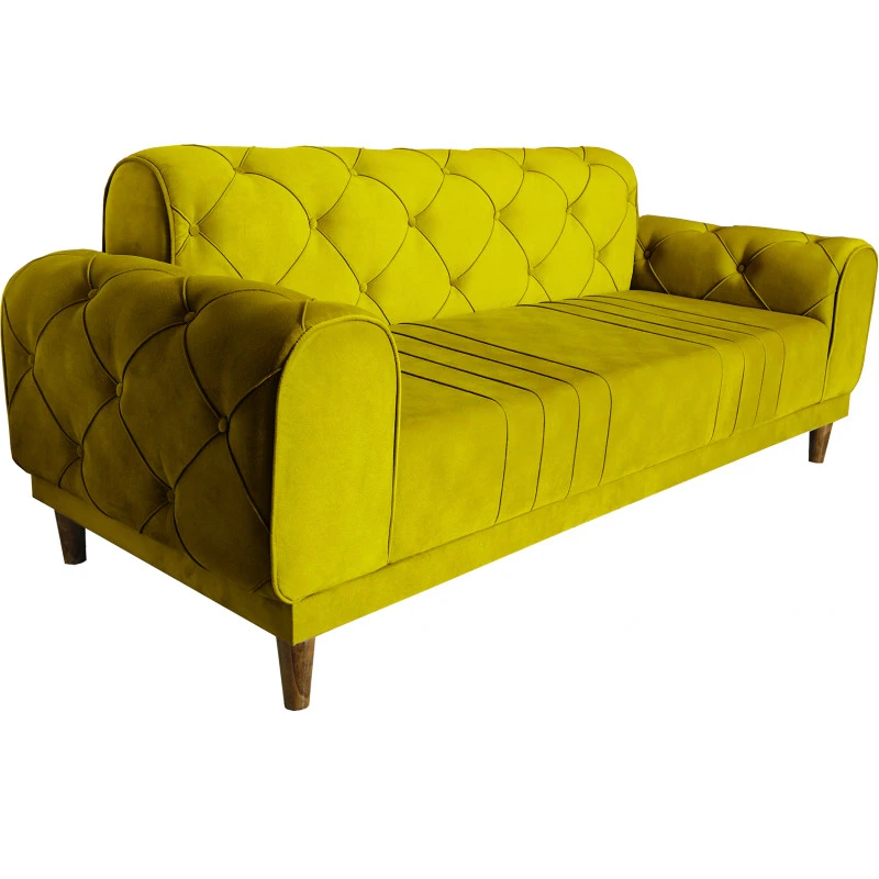 عکس شماره 2 : مبل راحتی سه نفره شاهان دکور مدل چستر خط دار کد 1033