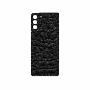 MAHOOT Black-Crocodile-Leather Cover Sticker for Samsung Galaxy S21 Plus 5G