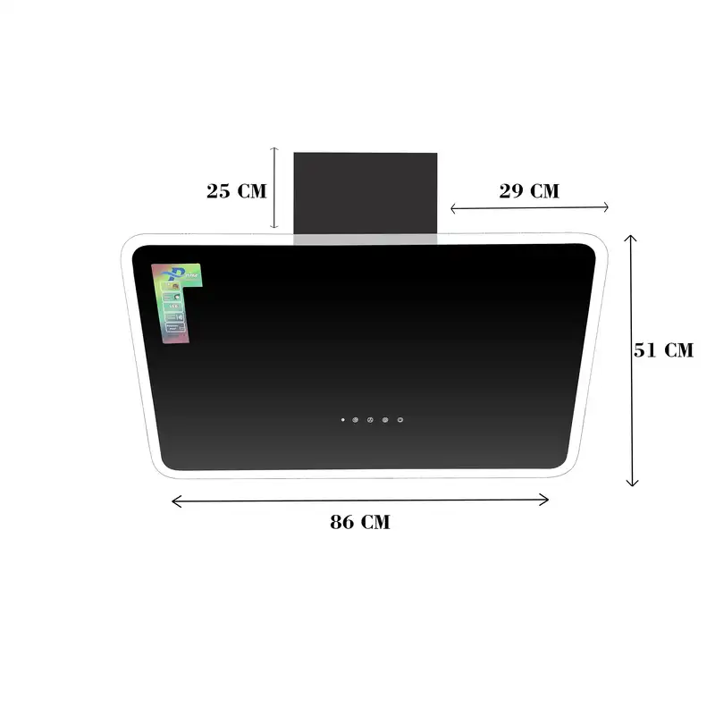هود مورب آشپزخانه پرایم مدل HR300 سایز 90