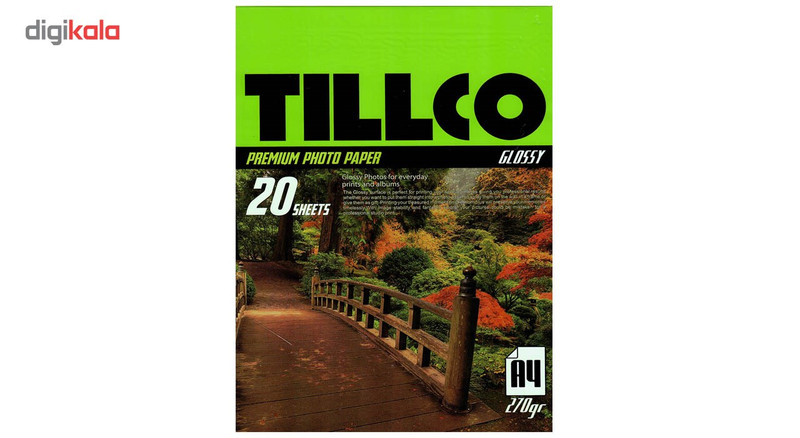 کاغذ عکس تیلکو مدل Glossy Premium Photo Paper سایز A4 بسته 20 عددی