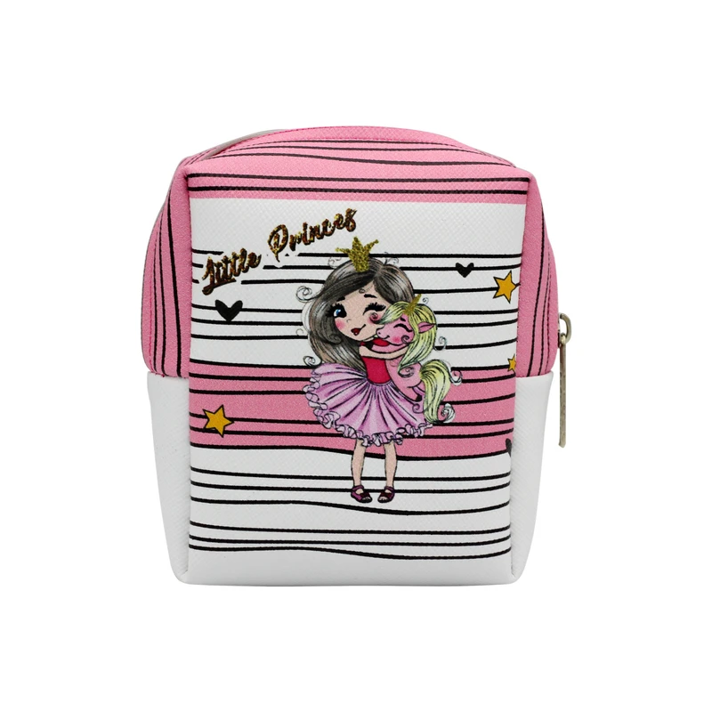 کیف لوازم آرایش دخترانه مدل دختر و یونیکورن کد IDM 466