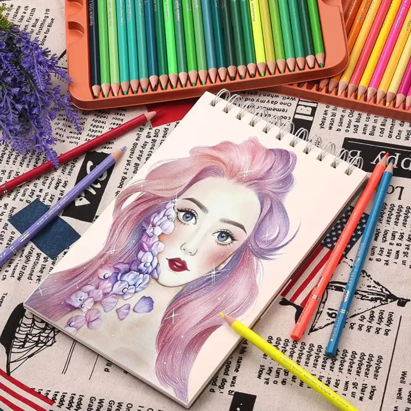 مداد رنگی 300 رنگ کالور مدل جعبه فلزی