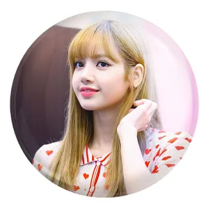 پیکسل خندالو طرح لیسا گروه بلک پینک Black Pink کد 2971 مدل بزرگ