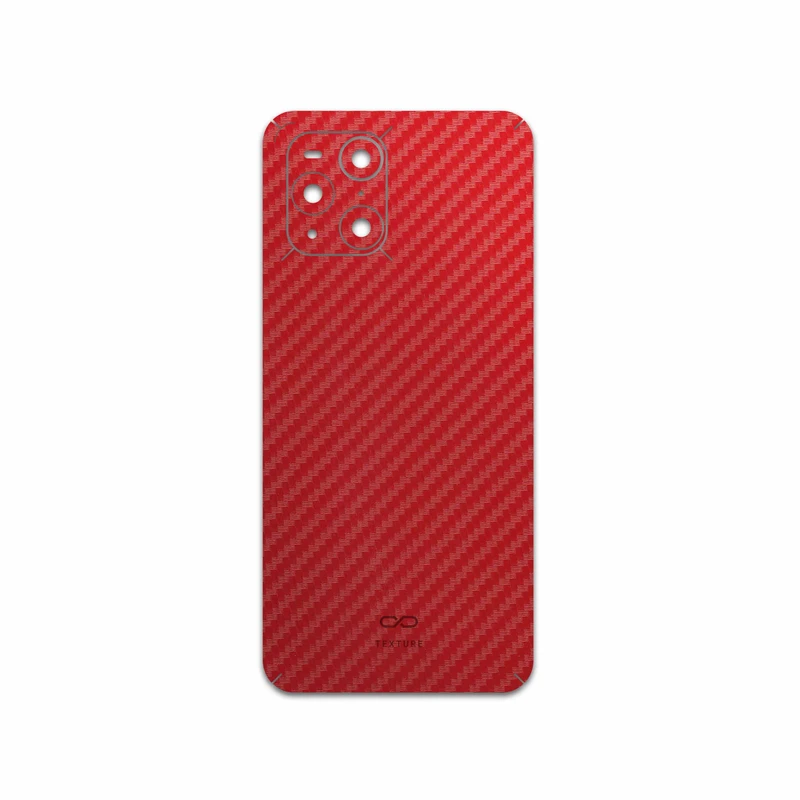 برچسب پوششی ماهوت مدل Red-Fiber مناسب برای گوشی موبایل اپو Find X3 Pro
