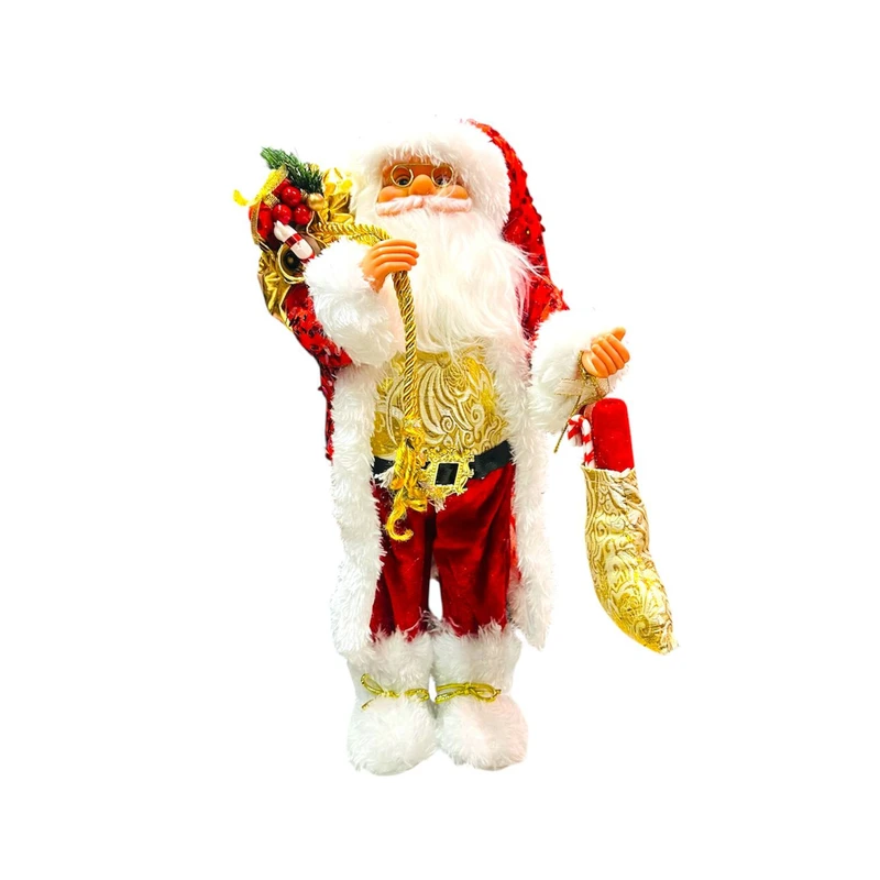 عروسک مدل بابانوئل جوراب دار ارتفاع 30 سانتی متر 