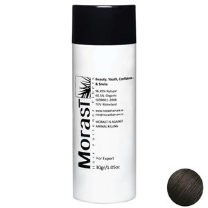 نقد و بررسی پودر پرپشت کننده مو مورست مدل Black وزن 30 گرم رنگ مشکی توسط خریداران