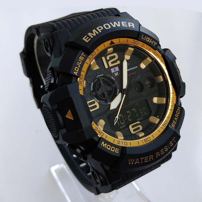 ساعت مچی عقربهای مردانه امپاور مدل دوزمانه کد 200 ساعت مچی عقربهای مردانه امپاور مدل دوزمانه کد 200