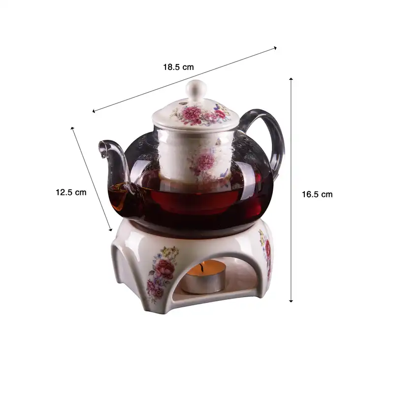 قوری و وارمر قوری گلد کیش مدل دیکال کد GK615415