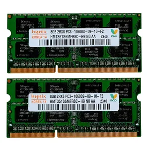 رم لپ تاپ DDR3 تک کاناله 1600 مگاهرتز CL11 هاینیکس مدل PC3-10600S ظرفیت 8 گیگابایت بسته دو عددی