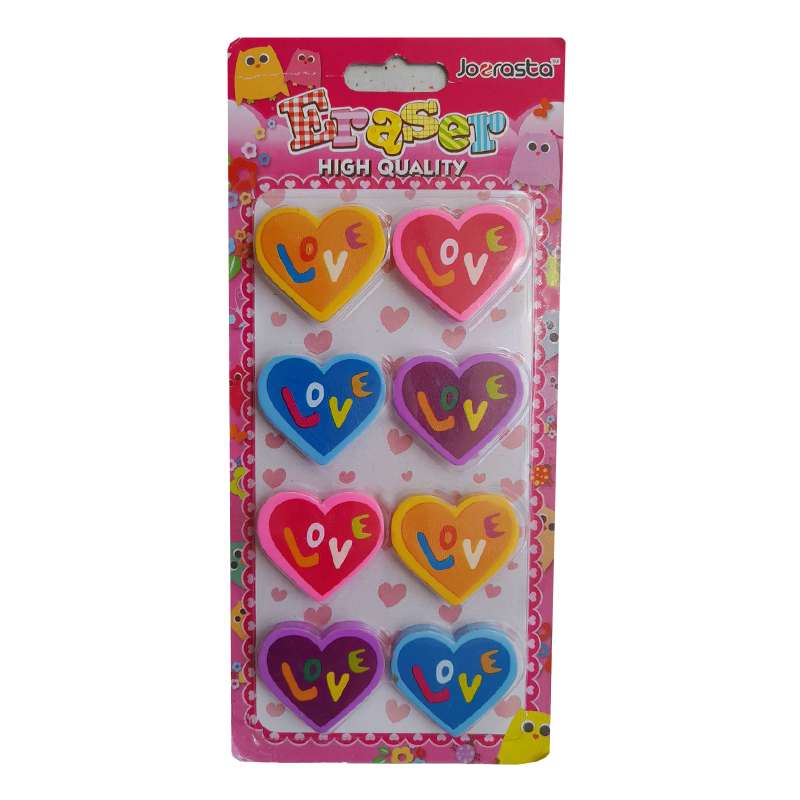 پاک کن مدل قلب کد L-014 بسته 8 عددی